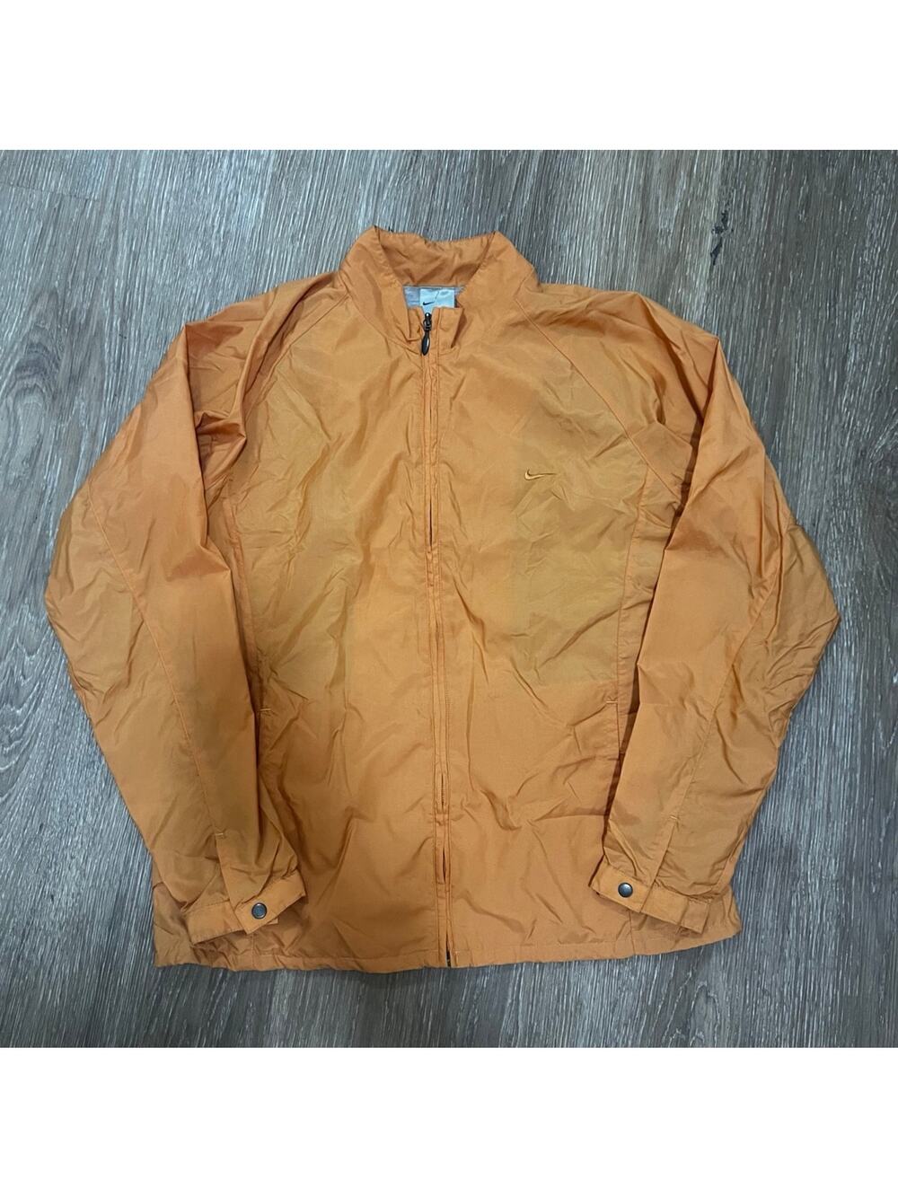 VTG Nike Running Windbreaker Orange Size Large